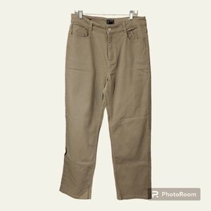 + Frank & Oak Jane beige tan straight leg jeans